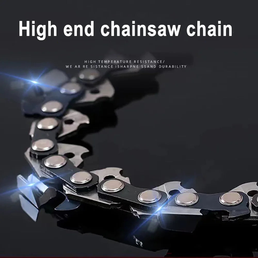 12" Guide Bar & 45 Link Chain Set 3/8"LP Pitch 0.050" Groove Width Rounded Teeth Alloy Chainsaw Components 12 Inch Electric Saw