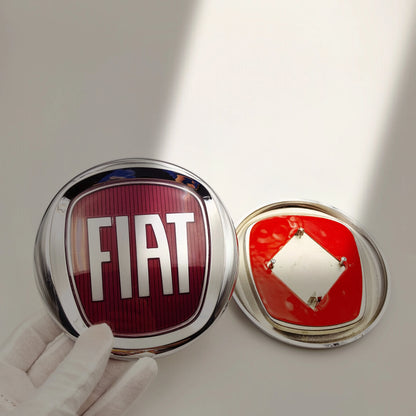 Logo Fiat Front Rear Badge Emblem 85mm 100mm 120mm 8.5cm 10cm 12cm for 500 Panda Punto Grande Doblo Ducato Bravo Tipo 595 600
