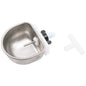 10Pcs Rabbit Water Bowl Farm Rabbit Automatic Drinker Rabbit Cage Fix Cup Raising Fox Mink Stainless Steel Drinking Bowl