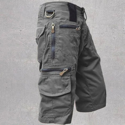 Men's Cotton Casual Cargo Shorts Summer New Loose Straight Oversized Workwear Shorts Multi Pockets Outdoor Short