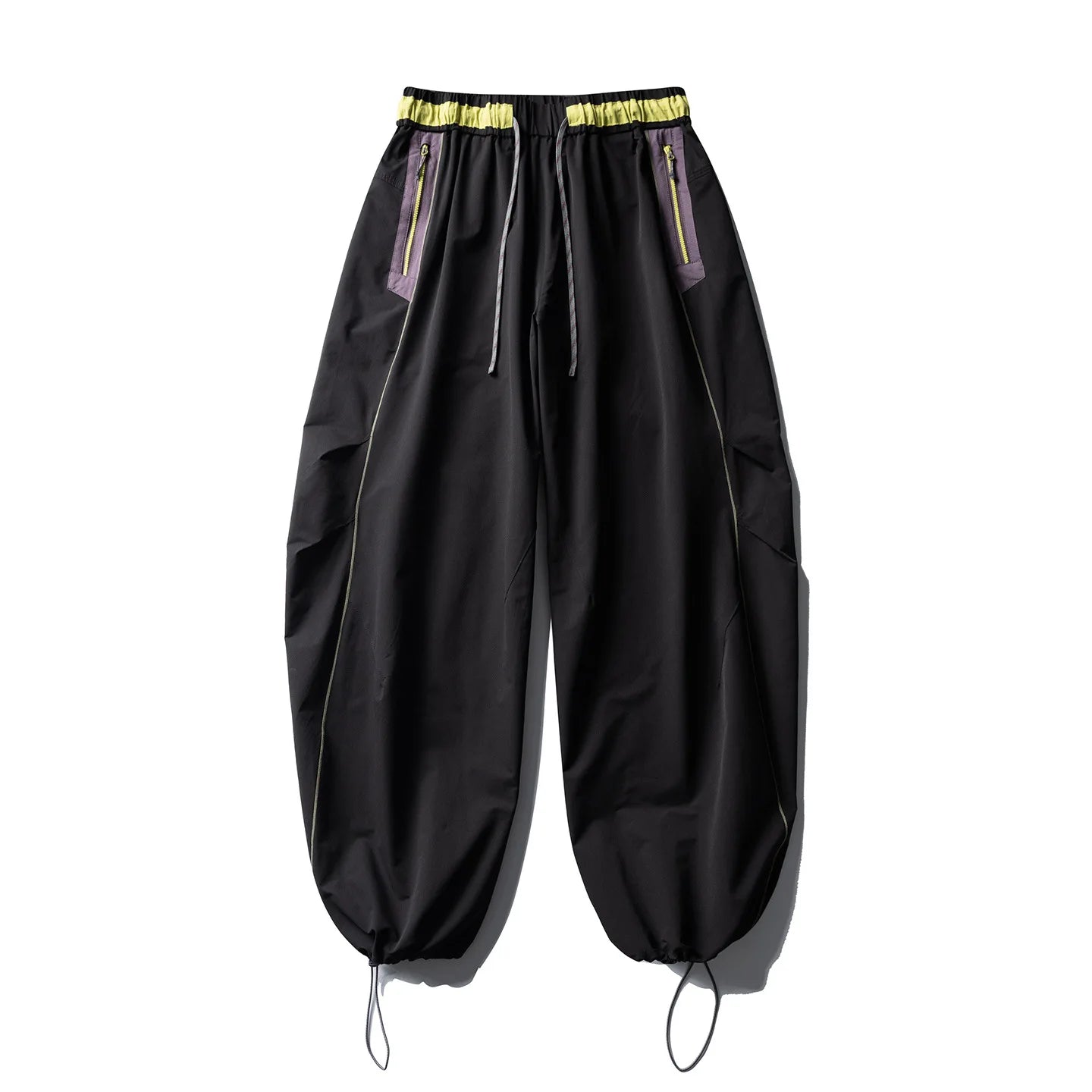 Men Women Splice Fashion Outdoor Loose Casual Lightweight Quick Dry Sports Cargo Baggy Pants Track Trouser Jogger Sweatpants