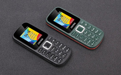 UNIWAE1808 Feature Phone 3 SIM Card 3 Standby Wireless radio Flashlight High volume for Elder 2G Keypad Mobile Phone