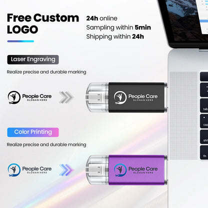 TYPE-C Pen Drive 128GB USB Flash Drive 64GB USB-C Memory Stick Creative Gift Pendrive 32GB U Disk 16GB for Phone USB Stick 8GB