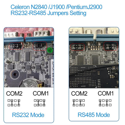 BEBEPC Fanless Industrial Mini PC with Intel Celeron J6412 J1900 Support Linux Computer with 2xRS232/485 2xGbE LAN Win10 Ready
