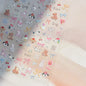 Colorful Balloon Cute Puppy Flower Cherry Bowknot Love Happy Dog Animal Self Adhesive Nail Art Sticker Decoration Manicure Decal
