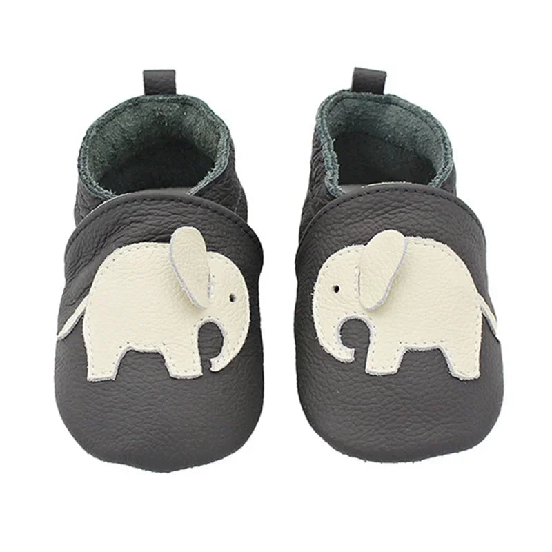 Autumn Baby Shoes Toddle Boys Girls Skid-Proof Shoe Soft Sheepskin Sneakers Fashion Animal Picture First Walker Moccasins 0-24M