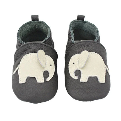 Autumn Baby Shoes Toddle Boys Girls Skid-Proof Shoe Soft Sheepskin Sneakers Fashion Animal Picture First Walker Moccasins 0-24M