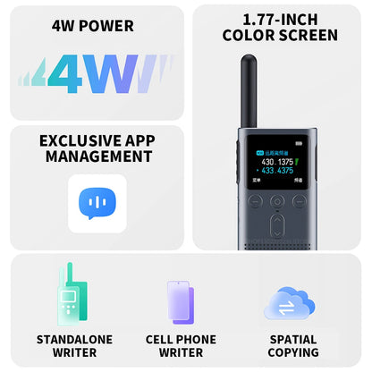 Xiaomi Walkie-talkie 2S Upgraded Version Ultra-light Ultra-thin Support Bluetooth Headset Connection Ultra-long Standby Outdoor-