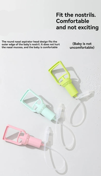 Baby Nasal Aspirator Powerful Hand Pump Safe Comfortable Nose Cleaner For Newborns Toddlers Kids Congestion Relief Mucus Remover