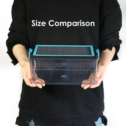 Live Feed Box Set for Bearded Dragons and Chameleons, Suitable for Raising Dubia Roaches and as a Small Reptile Enclosure