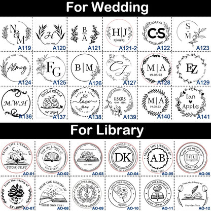 Wedding Embosser Stamp LOGO Custom Personalized Embossing Seal Customization for Letter Head Wedding Envelope Graduation Decora