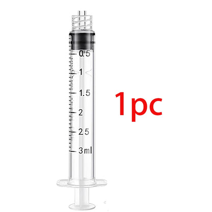 100 Pieces of 3ml Luer Lock Syringes, Disposable Samplers, Glue Dispensers, Laboratory-Specific Industrial Veterinary DIY Tools