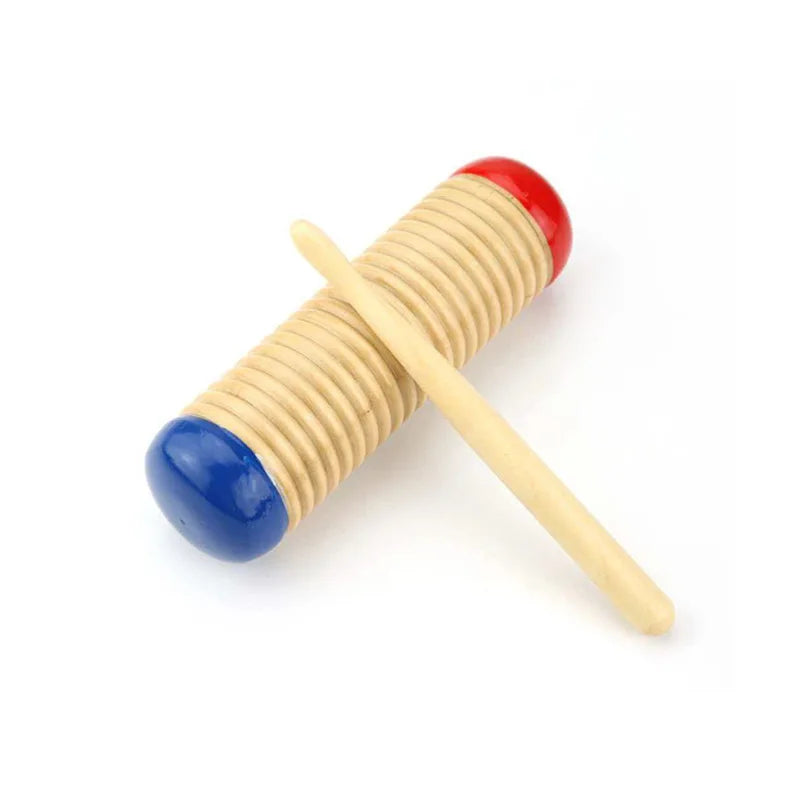 Wooden Music Instruments for Kids Rhythm Maracas Castanet Flute Jingle Bells Harmonica Trumpet Fiesta Carnival Party Favors
