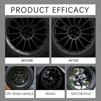 3pcs Black Alloy Wheel Scratch Repair Pen Set Professional Car Rim Scuff Remover DIY Touch-Up Paint Kit for Gloss Black Wheels