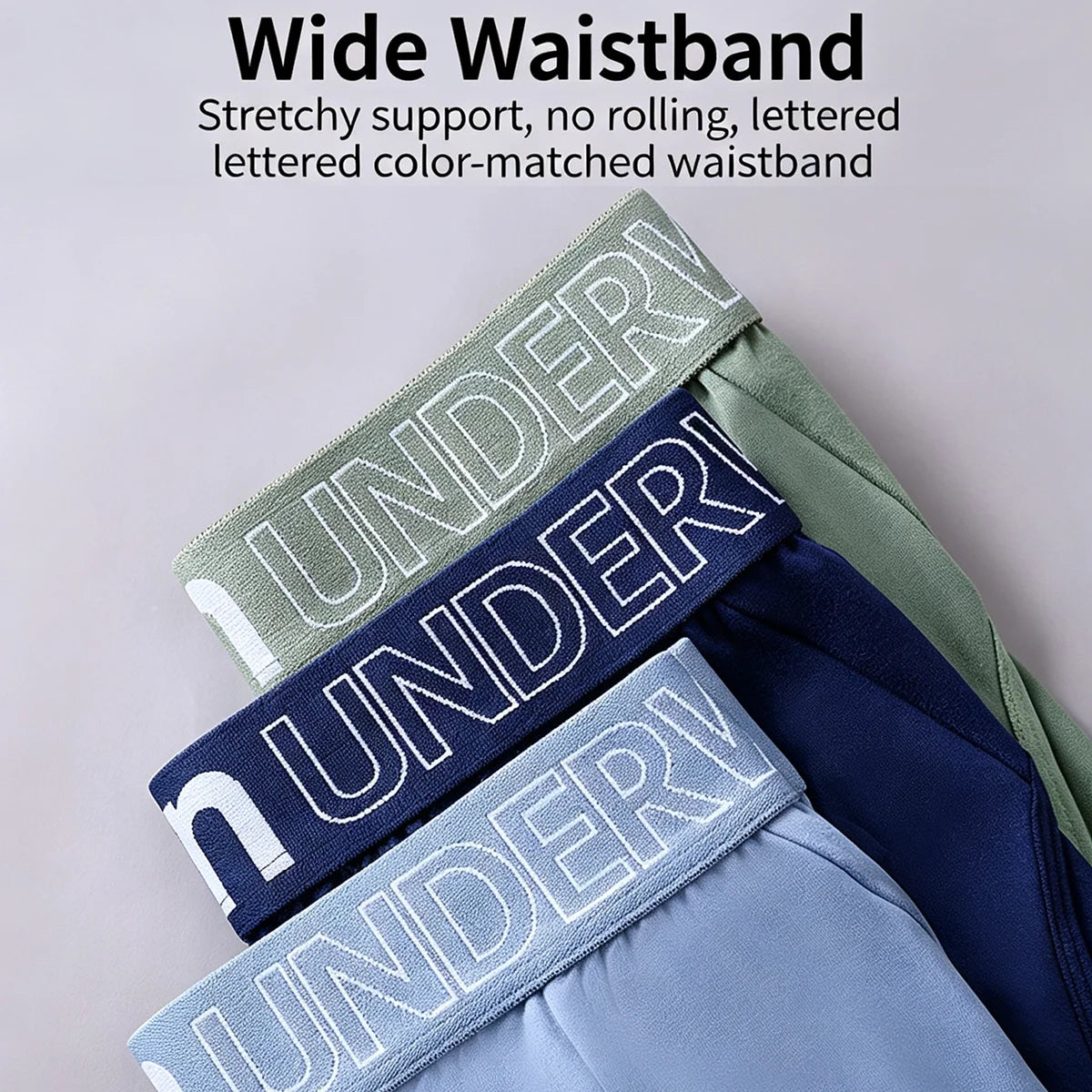 3 Pcs/Lot Men's Letter Briefs Underwear Comfortable Panties Shorts Sexy Gifts for Man Underpants