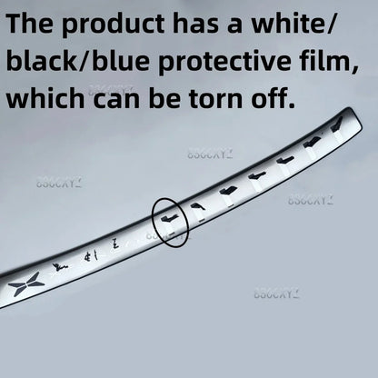 Car styling Rear Bumper Protector Sill Trunk Rear guard Tread Plate Trim For XPENG G9 2022 2023