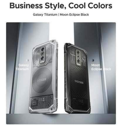 DOOGEE Blade10 Ultra Energy Rugged Phone Gemini AI 10.7mm Ultra-thin 6150mAh Battery Android 15 Widevine L1 Smartphone NFC