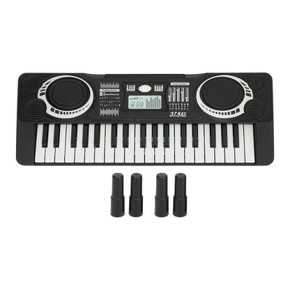Kids Keyboard Piano Toy Realistic 37 Key Multi Functional Interactive Kids Piano Musical Instrument Type 1