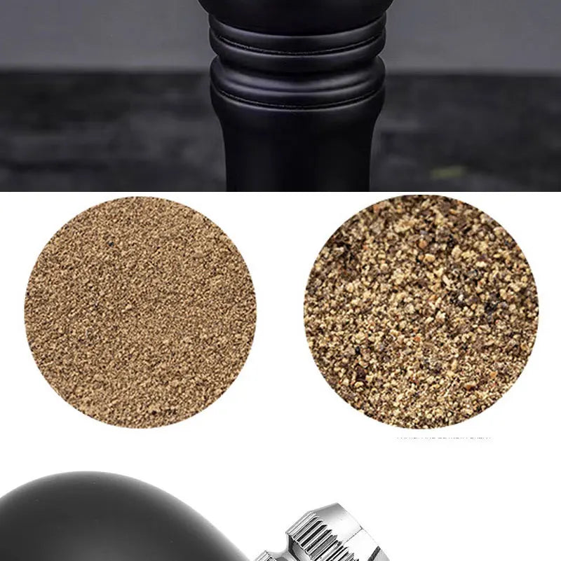 8inch Manual Wood Salt and Pepper Grinder Adjustable Ceramic Rotor Seasoning Spice Grinders Kitchen Cooking Tools