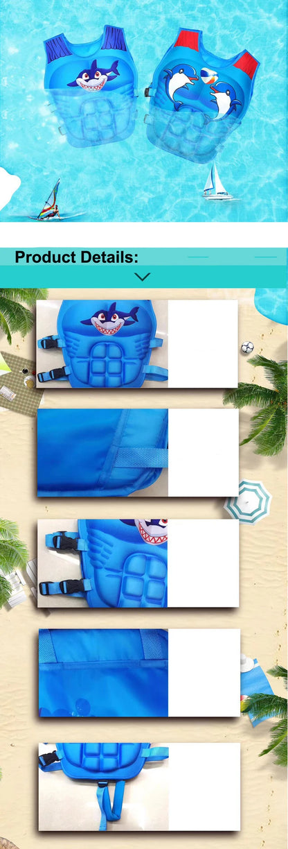 Boy Girl Non Inflatable Swim Vest Safer Baby Float Vest Swimwear Kids Good Swimming Learning Helper Swimming Pool Accessories