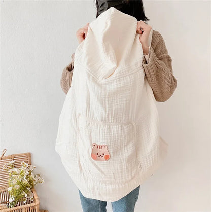 Multifunctional Infant Baby Carriers Blanket Cute Cartoon Korean Anti-mosquito Windproof Stroller Blanket Newborn Shawl Blanket