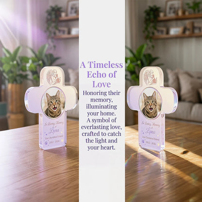 1pc Personalized Custom Pet Memory Plaque,Remembrance Souvenir,Table Decor,Custom Name & Date Text,Pet Lovers,Memorial Holiday