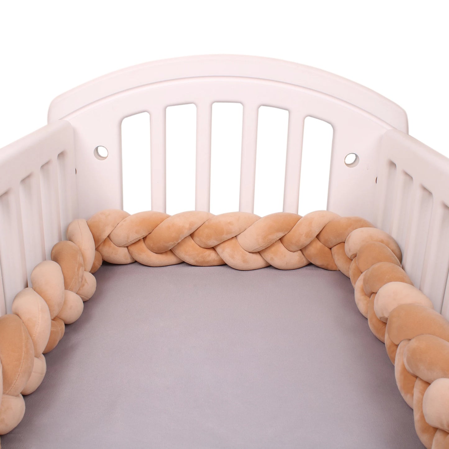 1-4M Baby Bumper Bed Braid Knot Pillow Cushion Bumper for Infant Crib Protector Cot Bumper Room Decor Crib Bedding Braid Set