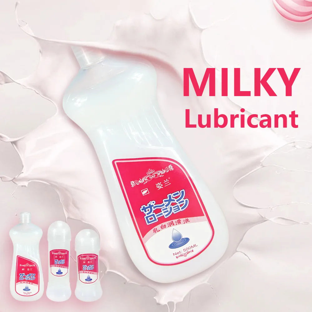500ml 300ml 200ml Simulated Semen Lubricants For Couples penetrate Vagina Anal Adult Sex producat Milky White anal sex gay