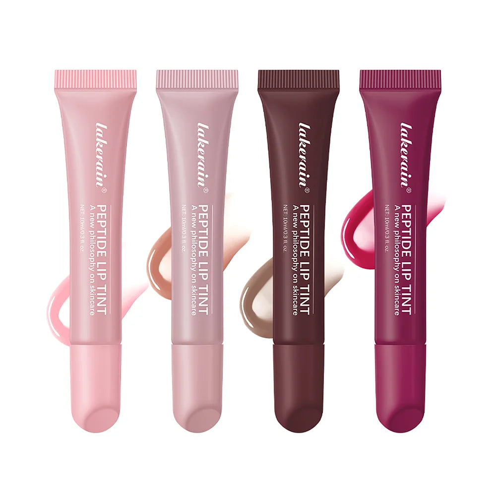 4pcs /set Moisturizing Lip Glaze Mirror Glass Long Lasting Lip Gloss Liquid Lipstick Makeup Glossy Lip Care Cosmetic