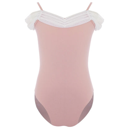 New Girls Ballet Leotards Kids Child Sleeveless Fairy Butterfly Wing Hollow Stitching Gymnastics Leotard Professional Stage Wear