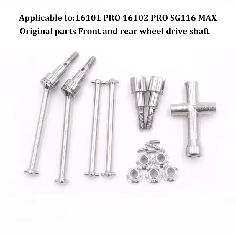 16101 PRO 16102 PRO SG116 MAX PRO RC Car 1:16 Blue Upgraded Metal Spare Parts Model 4WD/ Original Spare Parts Drive Shaft Gear