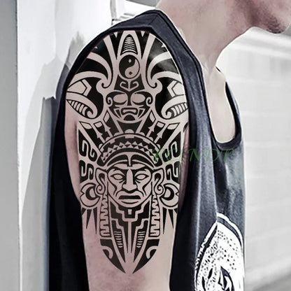 Waterproof Temporary Tattoo Sticker Joker Skull Letter Big Size Body Art Flash Tatoo Fake Tatto Stickers for Girl Men Women