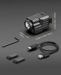 EZshoot Tactical Flashlight Compact LED Light Compatible with Picatinny and GL Rails Rechargeable & Strobe for Pistol Hunting