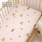 1pcs 130*70CM Breathable Cotton Fitted Crib Sheets for Baby Crib Mattress Cover Soft Bedding Set of Solid Color Infant Bed Sheet