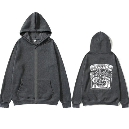 Simon Henriksson Zipper Hoodie "Scream of Fear" Simon's Role Playing Sweatshirt Autumn/Winter Gamer Gift Fashion Aesthetic
