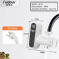 Fudeer Electric Water Heater Kitchen Faucet Conector Instant Hot Water Tap Adapter 220V  Water Heater Bathroom Accessories