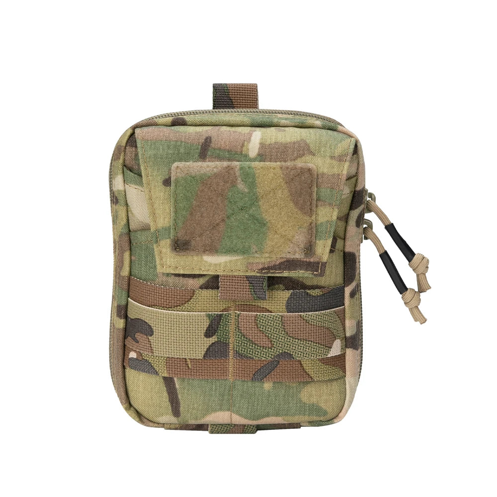 Tactical EDC Molle Pouch Waist Pack Utility Pouches Multifunction Double Zipper Waist Bag Hunting Tool Pouch