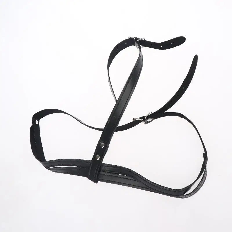 1Pcs Leather Strap On Lesbian Erotic Bra Brassiere Adult Breast BDSM Bondage Sexy Lingerie Sex Toy Accessories For Womenproduct