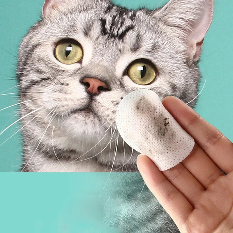 Pet Eye Wipes Cat and Dog Tearmark Wet Wipes Cat and Dog Universal No Irritation Cleaning Products 130 Pieces Wipes Pet Supplies