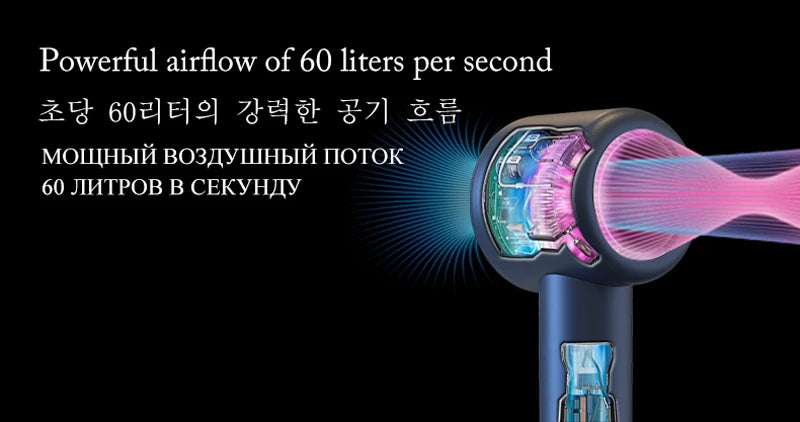 Professional Super Hair Dryer Personal Hair Care Styling Negative ion Salon Tool Constant Anion Electric Leafless Hair Dryers