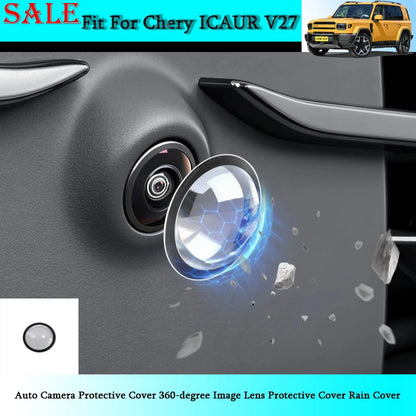Fit for Chery ICAR V27 V23 Auto Camera Protective Cover 360-degree Image Lens Protective Cover Rain Cover Auto Protective Piece