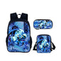 Cartoon Popular Shadow Milk Plush 3D Print 3pcs/Set pupil School Bags Laptop Daypack Backpack Inclined shoulder bag Pencil Case