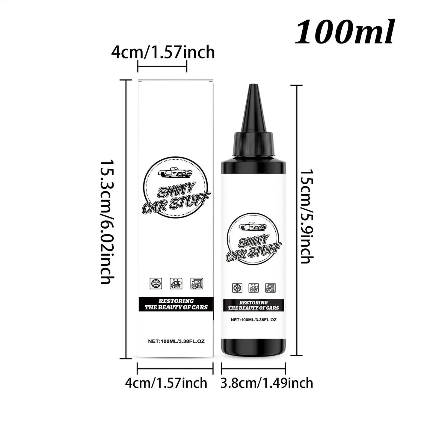 Coating Agent for Automotive UV Resistant Long Lasting Dustproof Portable Automobile Cleaner Solution Shine Restorer Auto