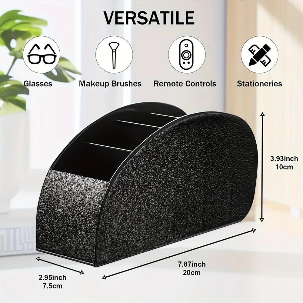 1PC 5-Grid Remote Control Organizer Box Desktop Storage Tray for TV Box Remote Glasses Pen Home Office