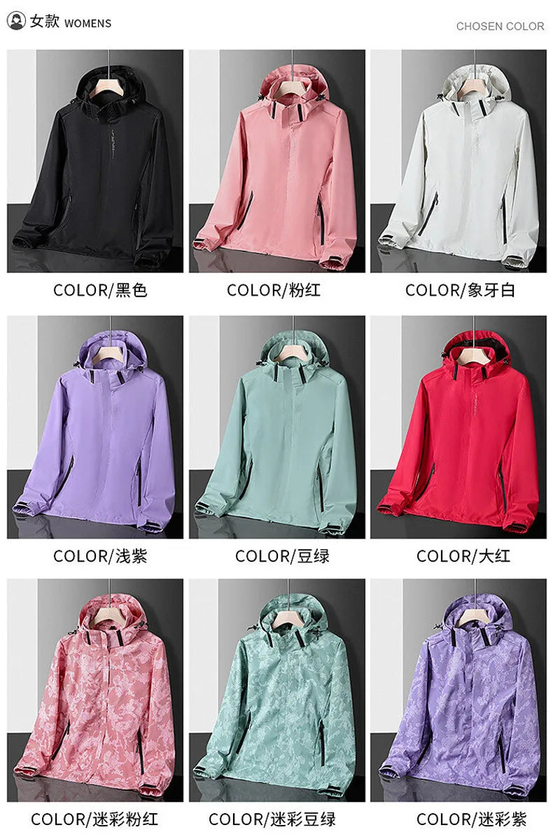 Camping Jacket Coats Men Water & Windproof Windbreaker Jacket Male Hiking Clothing Jacket Man Tops Fishing Wearing Free Shipping