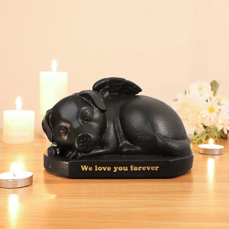 Kitten Puppy Cremation Funeral Box Pet Angel Urn Dog Cat Pet Memorial Ashes