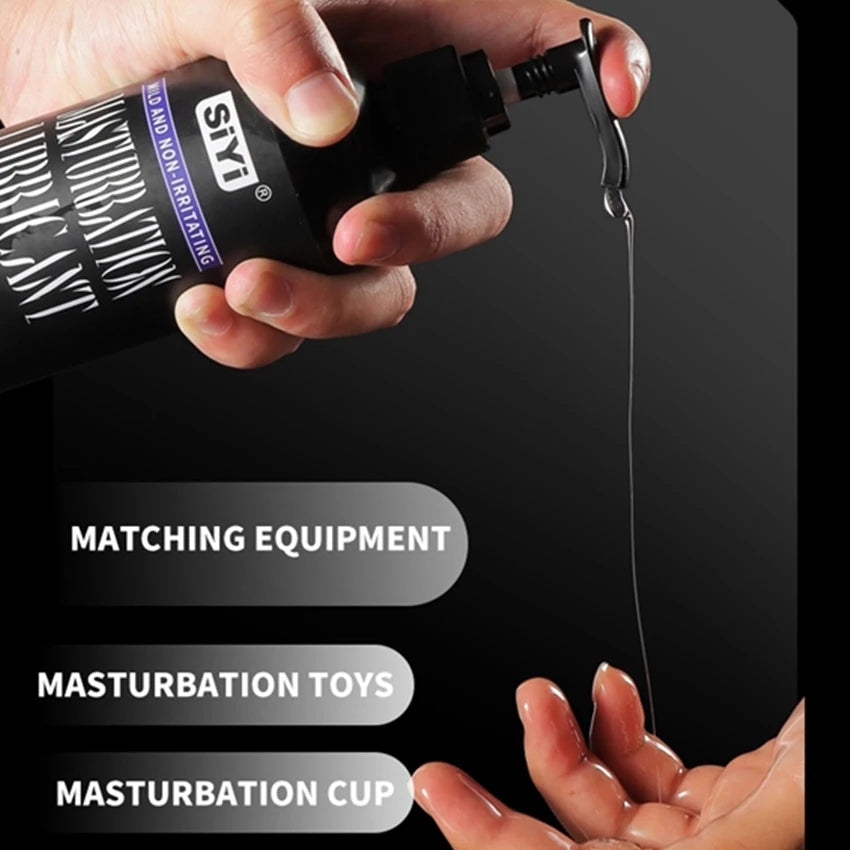 Silicone-Based Lube with Press Pump, Stringy Anal Lubricant Suitable for  Man Woman Gay Lesbian Couples Pleasure