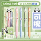 4 Pcs/Set Creative Pull-Type Erasable Gel Pens Blue Ink 0.5mm ST Erasable Pen for School Student Exam Writing Stationery