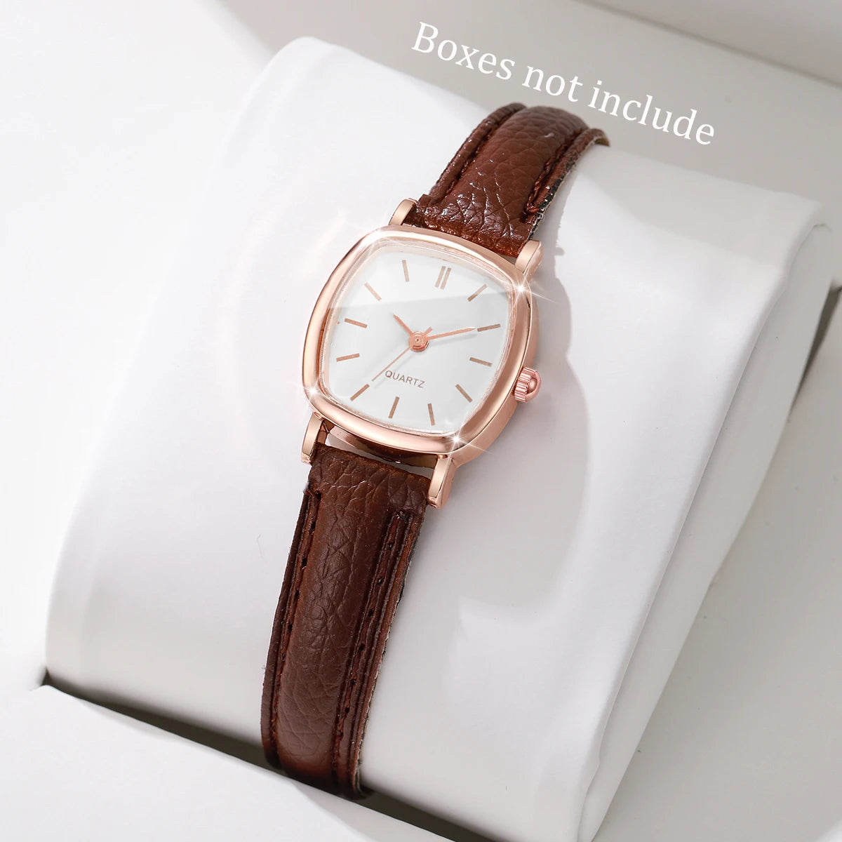 Fashion Small Dial Women Quartz Watch Ladies Simple Leather Band Wristwatches（Without Box）