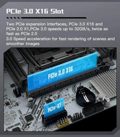 MACHINIST White X99 Motherboard Kit Set Optional Xeon E5 2640 V4 LGA 2011-3 CPU DDR4 2*8G=16GB RAM NVME/SATA M.2 PR9-H Combo